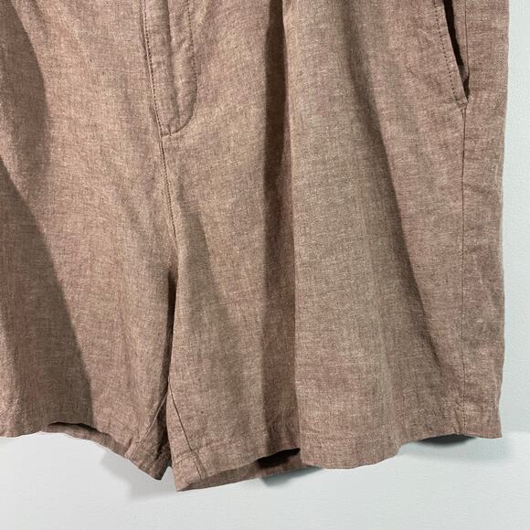 Old Navy Men Brown Linen Blend Slim Fit Short Size 44 Tall NWT - Picture 5 of 8